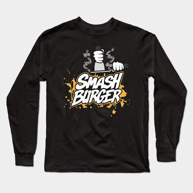 I Love Smash Burgers Long Sleeve T-Shirt by irfankokabi